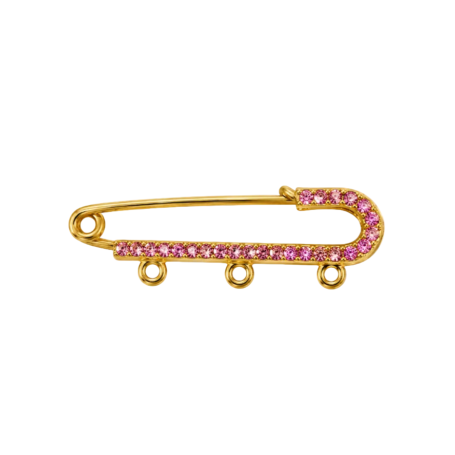 Pink Crystal Pin