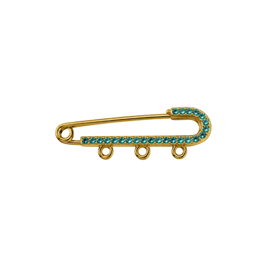 Blue Crystal Pin