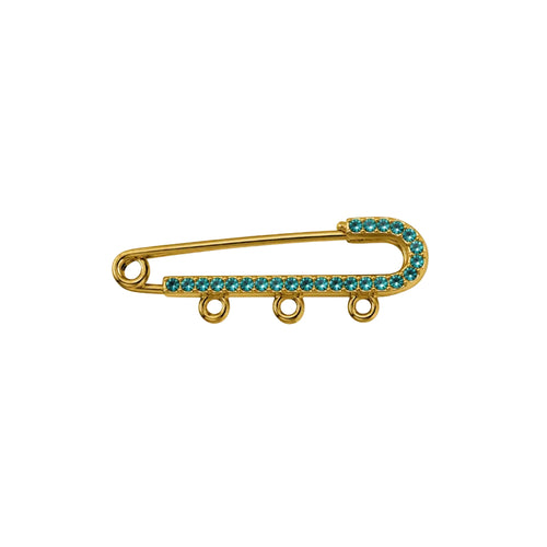 Blue Crystal Pin