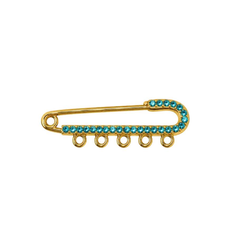 Blue Crystal Pin
